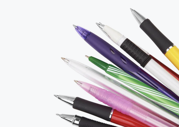 Stylo à bille blanc en ABS personnalisé