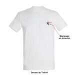 T-shirt publicitaire blanc - Sublimation - Coton 1.40 – Image 2