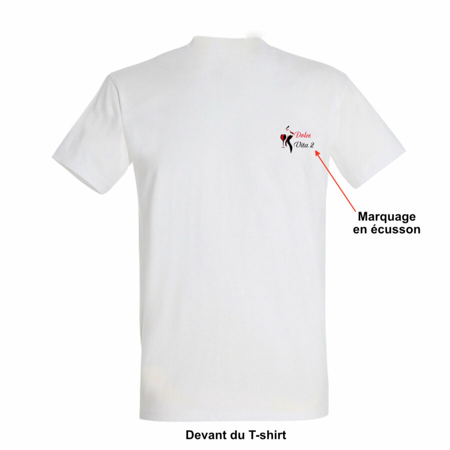 T-shirt publicitaire blanc - Sublimation - Coton 1.40 – Image 2