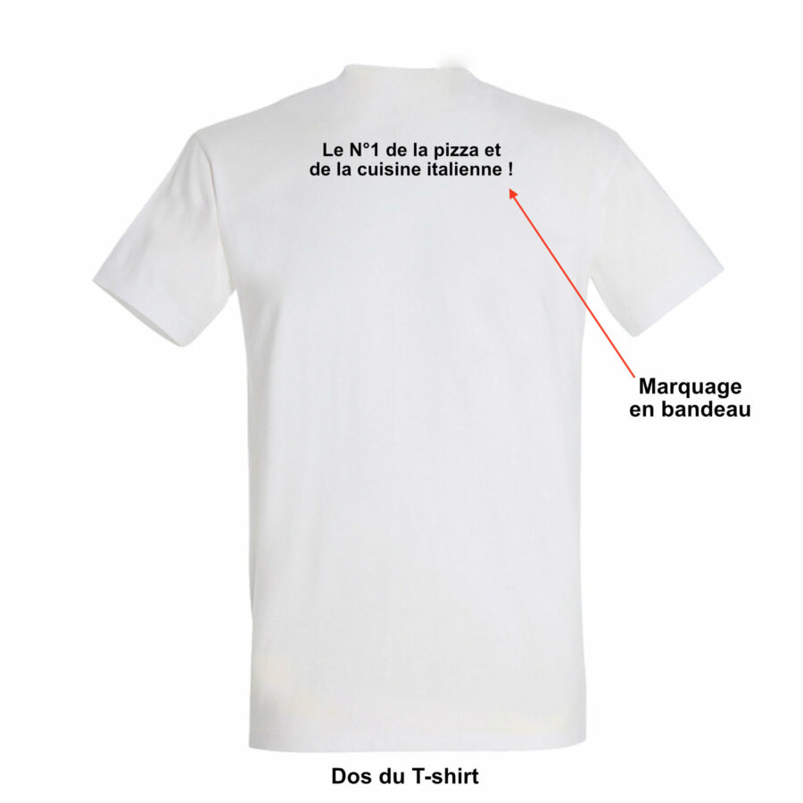 T-shirt publicitaire blanc - Sublimation - Coton 1.40 – Image 3