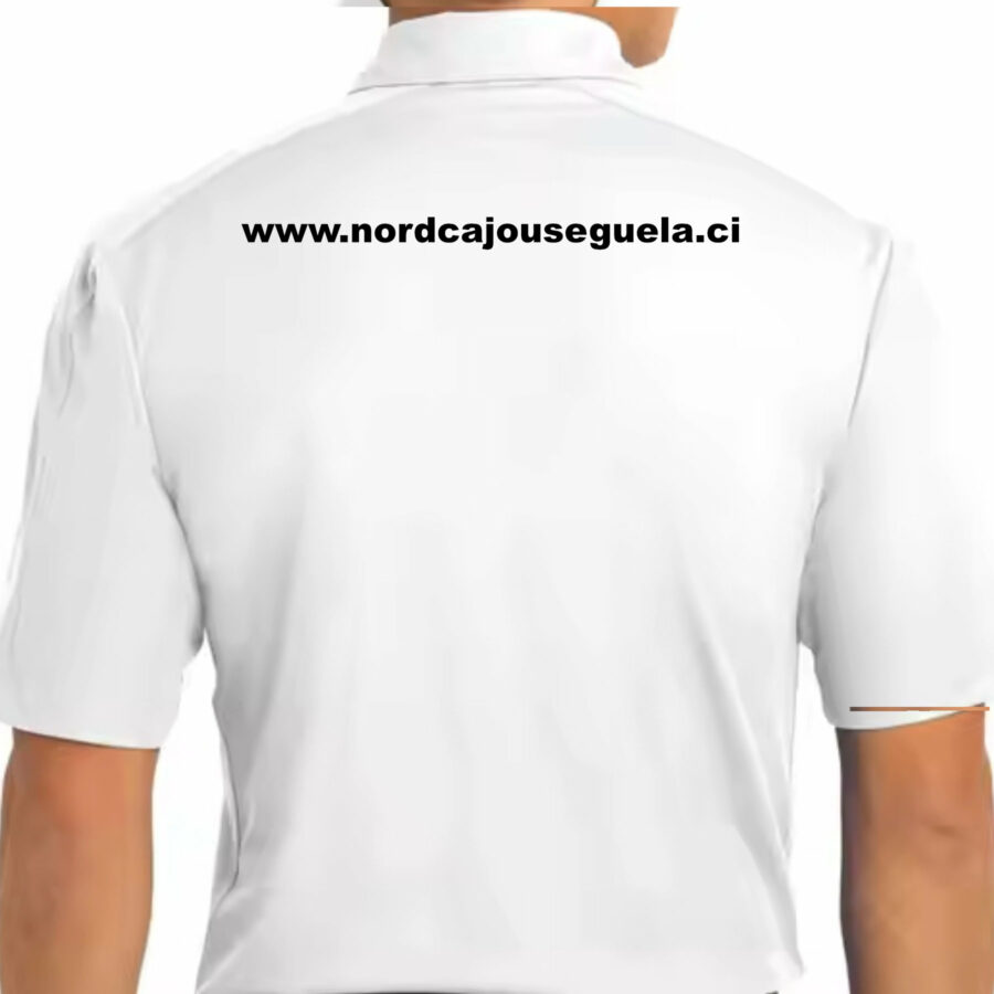 Polo publicitaire blanc - Sublimation - Coton 1.40 – Image 2